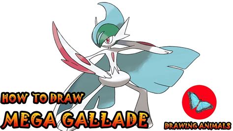 how to draw mega gallade|How to Draw Mega Gallade from Pokemon .